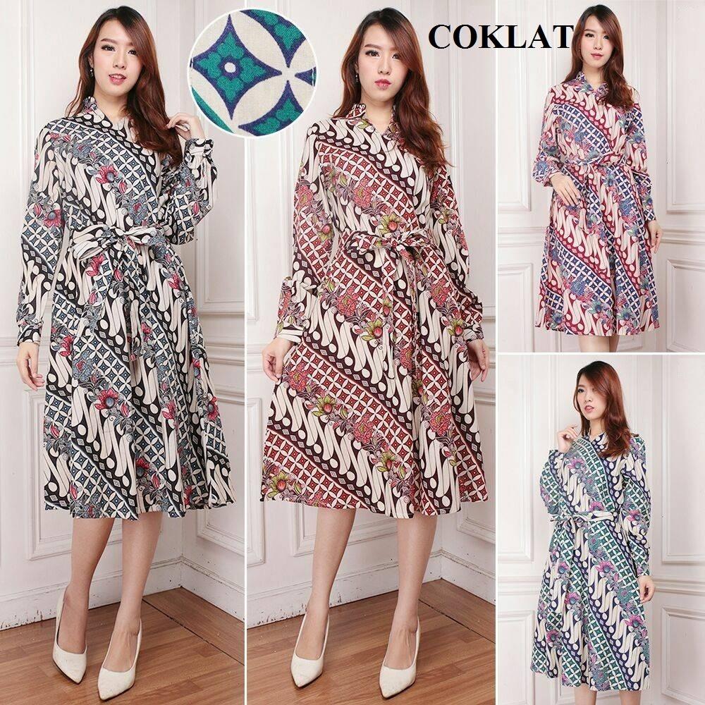 CGF Fashion - Baju Atasan Dress Tunik Wanita Zahiya Bahan Katun Batik