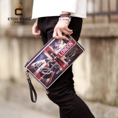 Masuknya Laki-laki Laki-laki Di Eropa Dan Amerika Asli Pria Dan Wanita Clutch Tas (Hitam) (Hitam) Tas Tas Pria Tas ransel