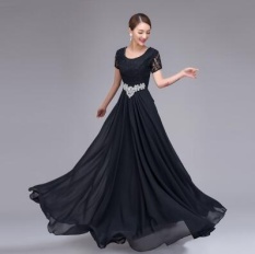 Murah Panjang Merah Kain Sutra Biru Mewah Wanita Kristal Gaun Malam Elegan Formal Gaun Cina Vestido Longo Kesempatan Gaun Pesta Hitam-Intl