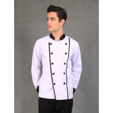 Chef Series Executive Tangan Panjang Baju Koki - Putih