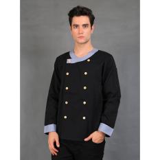 Chef Series Universal Tangan Panjang Baju Koki - Hitam