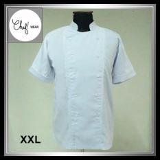 Chef Wear Baju Koki Putih Lengan Pendek Xxl (Bis Putih) - 9C556B