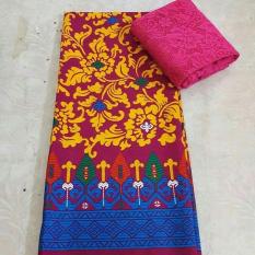 cherry - setelan kain satin baron songket uk. 2mtr dan brokat lembaran uk1.5mtr kebaya bali murah bahan kebaya pesta kebaya wisuda