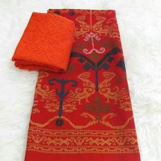 cherry - setelan kain satin batik dedari uk. 2mtr dan brokat lembaran uk. 1.5 mtr kebaya bali murah bahan kebaya pesta kebaya wisuda