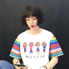 ChicT Kemeja Korea Baju Atasan Lengan Pendek Wanita Model Baru