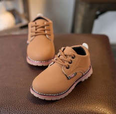 Anak-anak Fashion Boys Girls Martin Sneaker Boots LACE UP Kids Baby Sepatu Kasual Pria-Intl