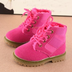 Anak-anak Fashion Boys Girls Martin Sneaker Musim Dingin Salju Tebal Bayi Sepatu Kasual Pria-Intl
