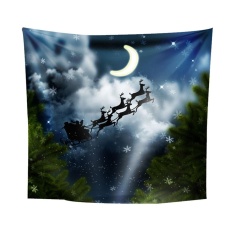 Natal Cetak Dinding Gantungan Tapestry Pantai Picnic Throw Yoga Alas Handuk Selimut-Internasional