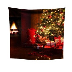Natal Cetak Dinding Gantungan Tapestry Pantai Picnic Throw Yoga Alas Handuk Selimut-Internasional