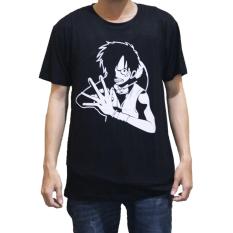 Cikitashop - Kaos T-Shirt Distro / Kaos Pria / T-Shirt Pria Anime Premium Luffy Tangan