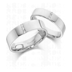 Cincin Tunangan Exclusive - USA Diamond & Lapis Emas Putih - Kode 052