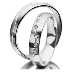 Cincin Tunangan Exclusive - USA Diamond & Lapis Emas Putih - Kode 068