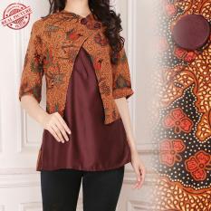 Cj collection Atasan blouse kemeja abaya kebaya batik wanita jumbo Disya M - L