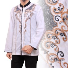 Cj Collection Baju koko atasan kemeja batik pria jumbo shirt Azka