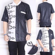 Cj Collection Baju koko atasan kemeja batik pria jumbo shirt Derry