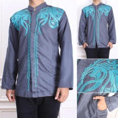 Cj Collection Baju koko atasan kemeja batik pria jumbo shirt Indra