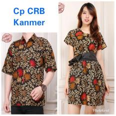 Cj collection Couple batik dress maxi pendek wanita mini dress dan atasan kemeja pria shirt Kiyonna