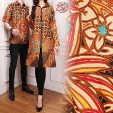 Cj Collection Couple batik Blazer 2in1 dress maxi pendek atasan blouse long tunik kemeja wanita mini dress dan atasan kemeja pria shirt Vanesha M - XL