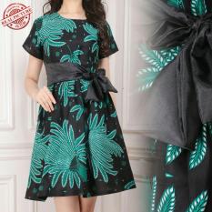 Cj collection Dress batik maxi pendek wanita mini dress Alona