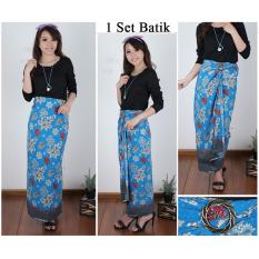 Cj collection Rok lilit batik panjang wanita jumbo long skirt Latifah
