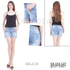 Ckey Ori Celana Pendek Ripped Jeans / Hot Pants/ Hotpants Jeans Wanita 127