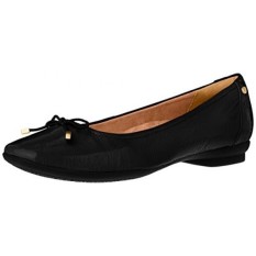 Clarks Womens Candra Ringan Datar, Paten Hitam, 8 M KAMI-Internasional