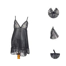 Clovis Fashion Baju Tidur Lingerie - HITAM TKJ