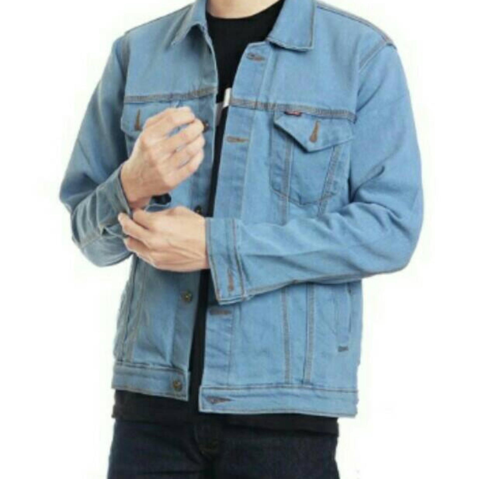 CLR NEW Jaket Jeans Denim Pria Men's - Hitam /Black