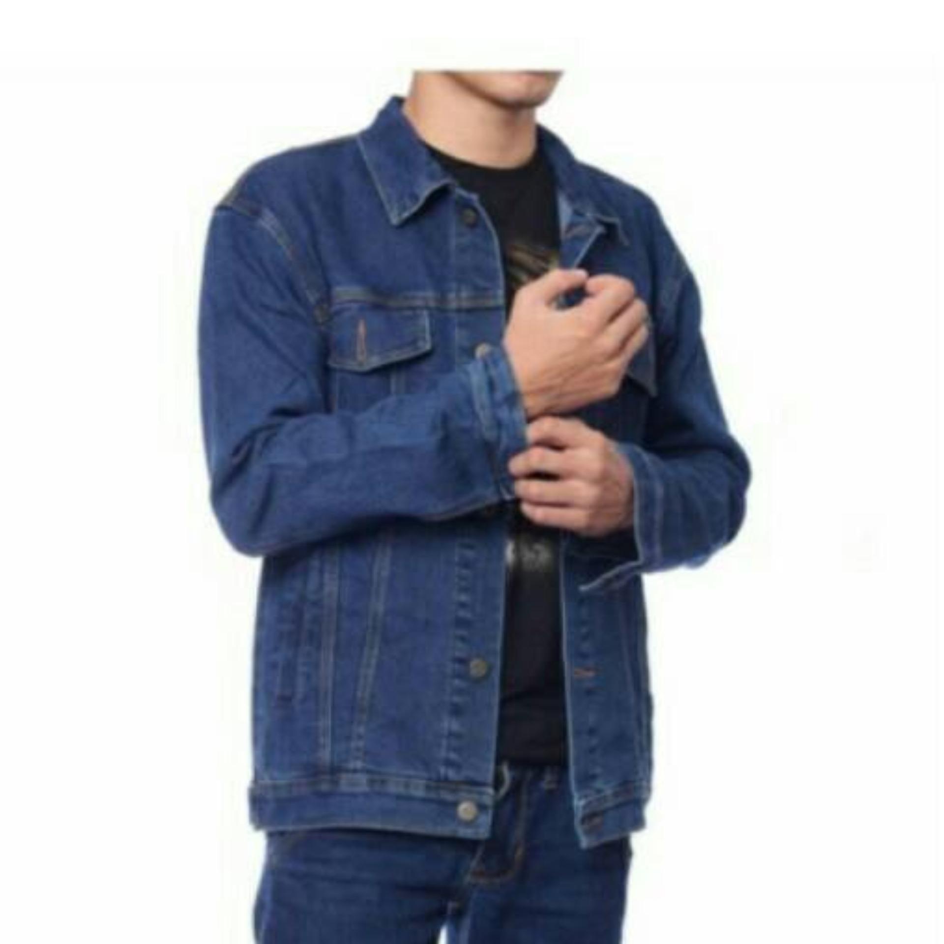 CLR NEW Jaket Jeans Denim Pria Men's - Hitam /Black