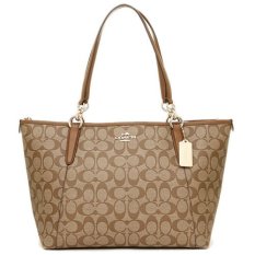 Coach Ava Signature Khaki/ Saddle Authentic Original USA Store