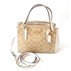 Coach Christie Mini Carryall in Signature Canvas F36718 - Light Khaki/Chalk