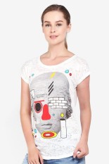 Coconut Island Ladies Loose Reguler Bright White Diskon discount murah bazaar baju celana fashion brand branded