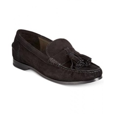 Cole Haan Womens Pinch Tassel Hitam Suede Loafer 10 B-Intl