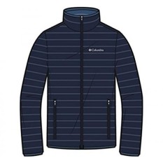 Columbia Mens Big Flash Depan Jaket Bulu Angsa, Collegiate Navy/Malam Tide 1X-Intl