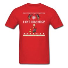 CONLEGO KAUS PASANGAN MATCHING I Tidak Tahu Margo Liburan Jelek Natal Hadiah Lucu DT Dewasa T-Shirt Merah-Intl