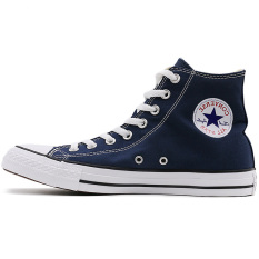 Converse Sepatu Pria Sepatu Retro Tinggi Atas Sepatu (Biru Tua Hitam)