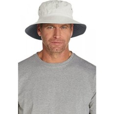 Coolibar UPF 50 + Pria Reversible Ember Topi-Pelindung Matahari,/, Batu/Karbon-Internasional