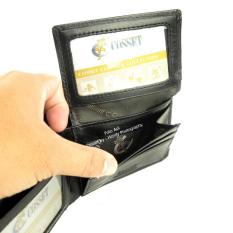 Cosset Dompet tidur pria kulit asli Original - Cosset UK MUNO Black