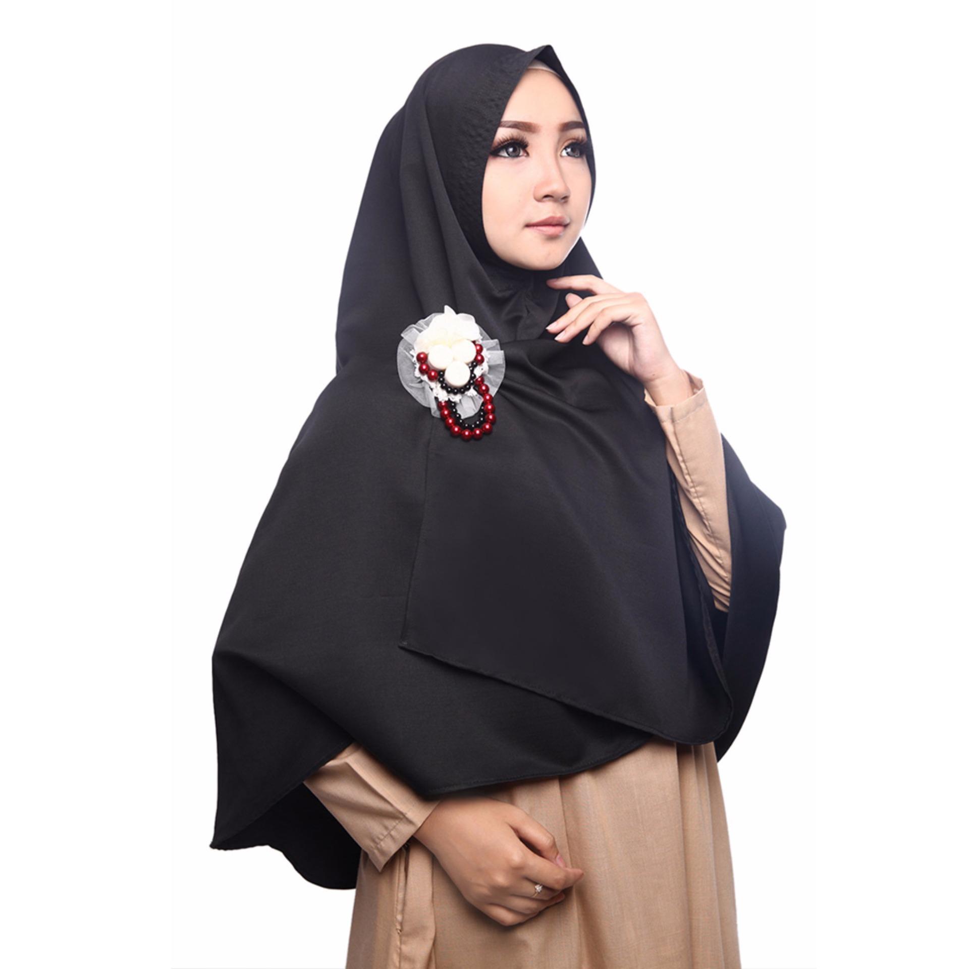 Cotton Bee Khimar Lateefa - Midnight Black