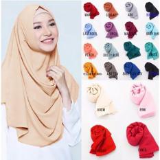 Cotton Bee Pashmina Instan Sabrina - Jilbab Instan Kerudung Berkualitas - Nude