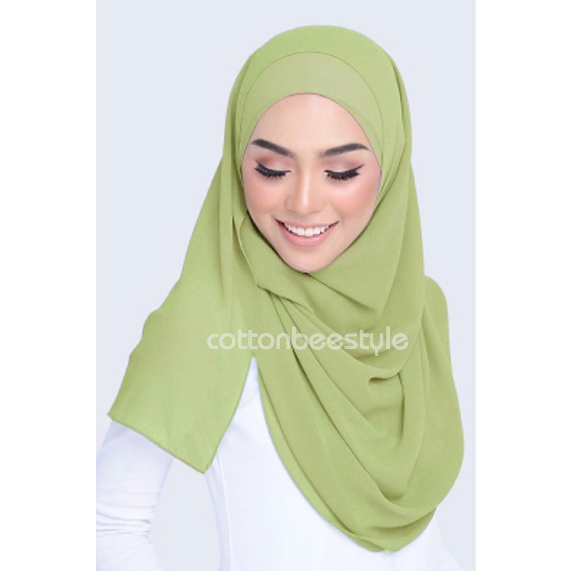 Cotton Bee Pashmina Regular Basic - Avocado