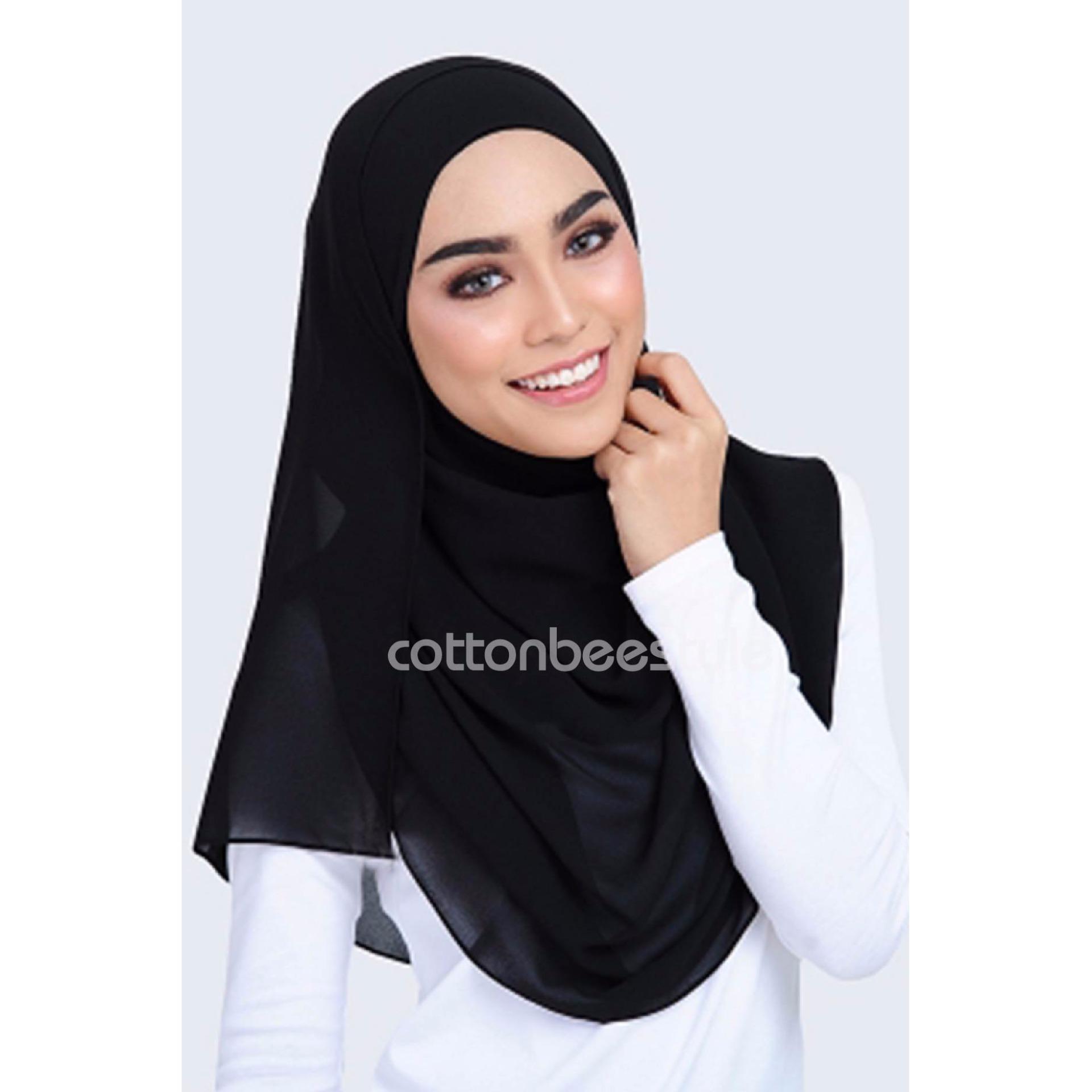 Cotton Bee Pashmina Regular Basic - Black