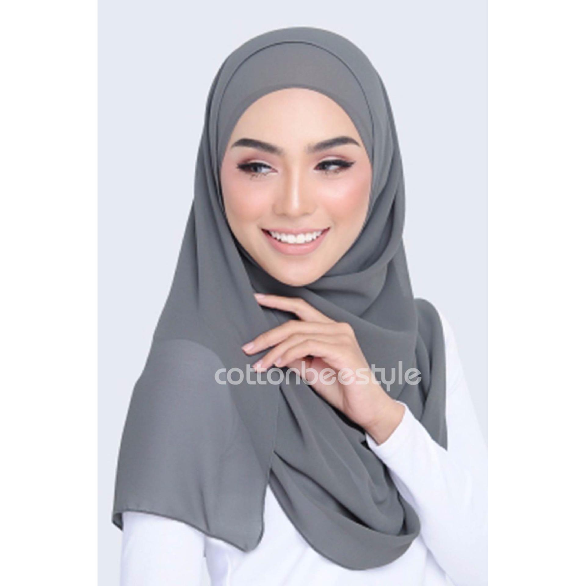 Cotton Bee Pashmina Regular Basic - Dolphin Grey