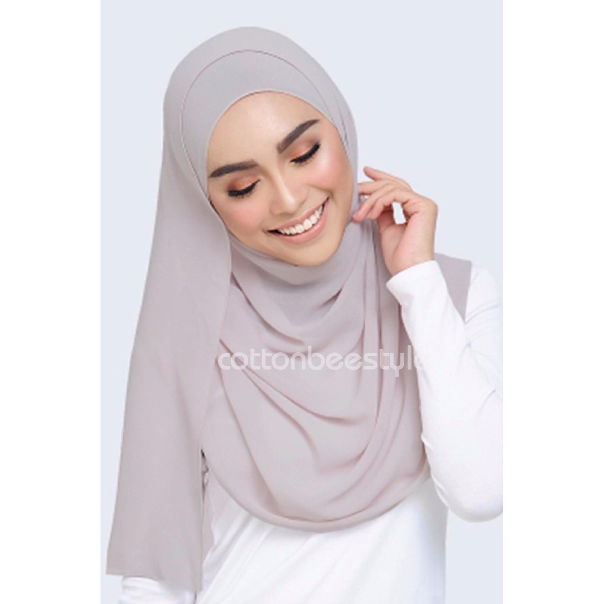 Cotton Bee Pashmina Regular Basic - Light Grey