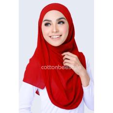 Cotton Bee Pashmina Regular Basic - Red Chili