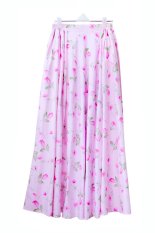 Cotton Heaven Rok Umbrella Maxi Katun Jepang Shabby Chic Baby Pink - RKJ01