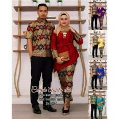 Couple Baju Batik Kebaya Berlian SH Modis #ukuran M, L, XL #Warna dan model 1 Pasang Wanita dan Pria
