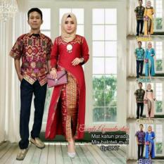 Couple Baju Batik Kebaya Berlian SH Modis #ukuran M, L, XL #Warna dan model 1 Pasang Wanita dan Pria