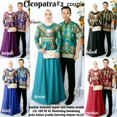 Couple Batik Baju Pasangan Gamis Baloteli - Sarimbit Batik