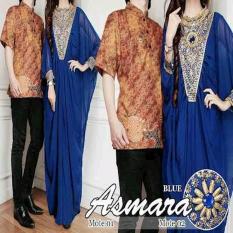 COUPLE BATIK KAFTAN PASANGAN BATIK CHIFFON PAYET EMAS FURING L JUMBO